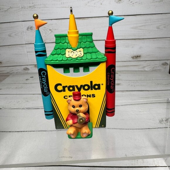 Crayola Hallmark Keepsake Bright Series Ornaments Lot of 3 Carols Castle Swing - Picture 10 of 16